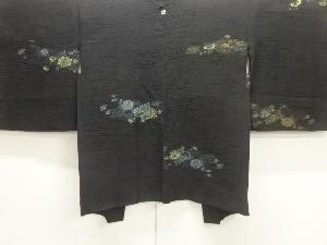 花模様織出し一つ紋羽織